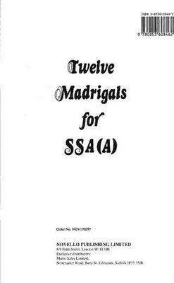 12 MADRIGALS SSAA
