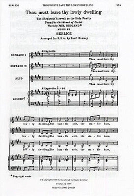 BERLIOZ THOU MUST LEAVE THY SSA