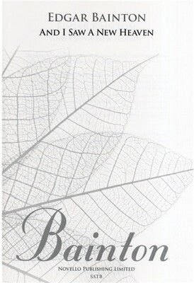 AND I SAW A NEW HEAVEN SATB/ORGAN