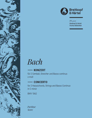 BACH - HARPSICHORD CONCERTO C MINOR BWV 1062 FULL SCORE