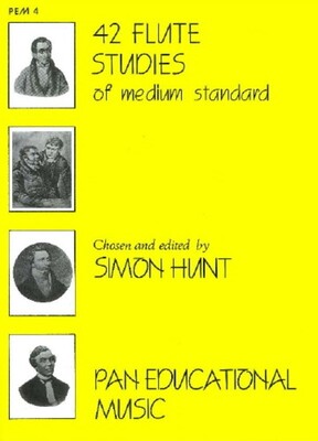 42 FLUTE STUDIES OF MEDIUM STANDARD ED HUNT