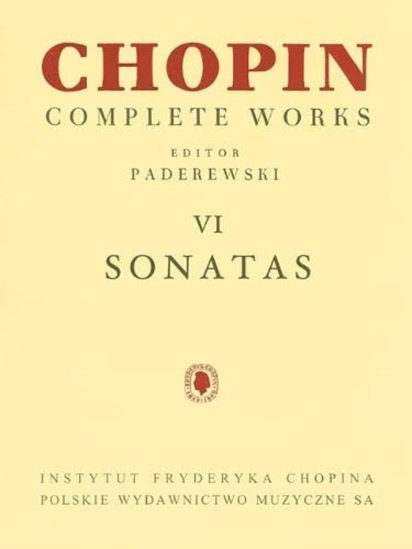 CHOPIN - SONATAS FOR PIANO CW 6 ED PADEREWSKI
