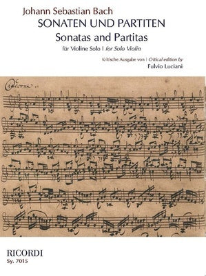 BACH - SONATAS AND PARTITAS FOR SOLO VIOLIN ED LUCIANI