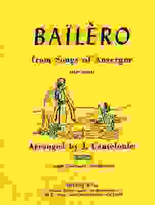 BAILERO FROM SONGS OF AUVERGNE MED VOICE ENGL