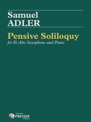 ADLER - PENSIVE SOLILOQUY ALTO SAX/PIANO