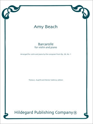 BEACH - BARCAROLLE FOR VIOLIN/PIANO