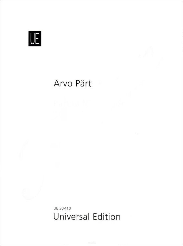 ARVO PART - PARTITA OP 2 FOR PIANO