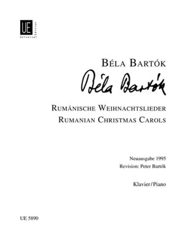 BARTOK - ROMANIAN CHRISTMAS SONGS FOR PIANO