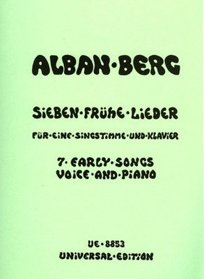 BERG - 7 EARLY SONGS FOR HIGH VOICE/PIANO