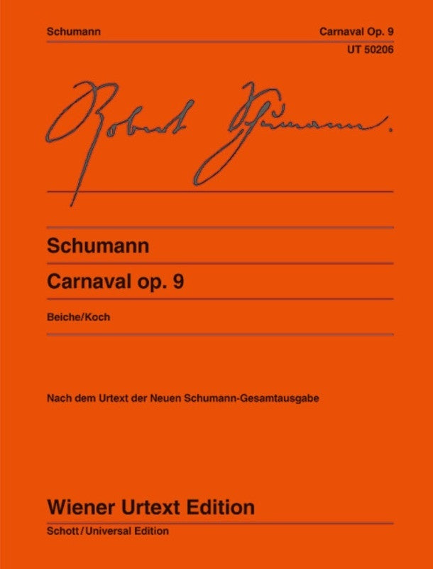 SCHUMANN - CARNAVAL OP 9 FOR PIANO