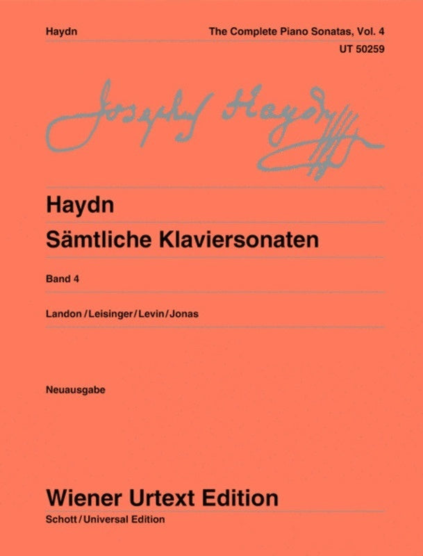 HAYDN - COMPLETE PIANO SONATAS VOL 4 URTEXT