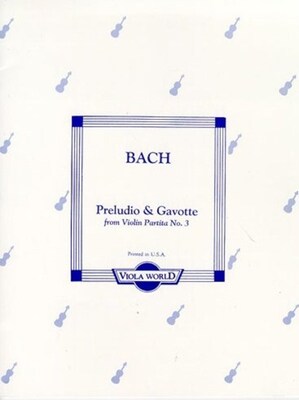 BACH - PRELUDIO AND GAVOTTE VIOLA/PIANO