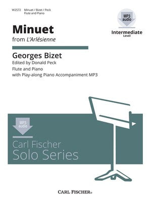 BIZET - MINUET FROM LARLESIENNE FLUTE/PIANO BK/OLA