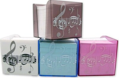 BLUE TREBLE CLEF MEMO NOTE BLOCK