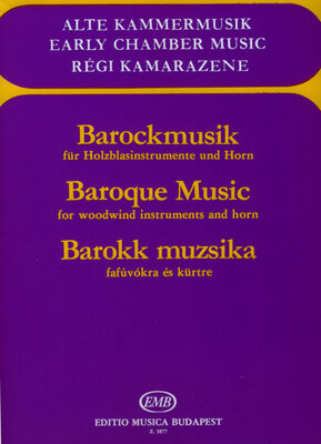 BAROQUE MUSIC FOR WOODWIND INSTRUMENTS/HORN SC/PTS