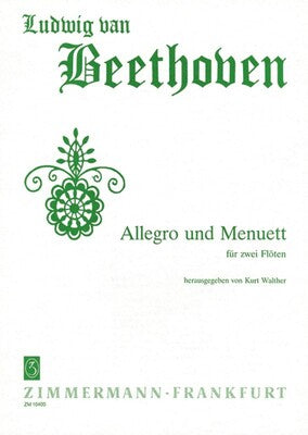 BEETHOVEN - ALLEGRO AND MINUET FOR 2 FLUTES