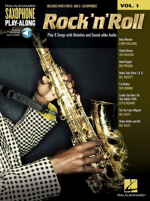 ROCK N ROLL SAXOPHONE PLAYALONG V1 BK/OLA