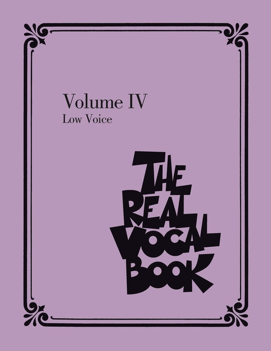 REAL VOCAL BOOK VOL 4 LOW VOICE