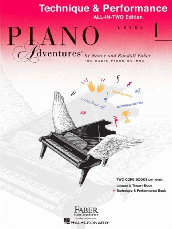 PIANO ADVENTURES ALL IN TWO 1 TECHNIQUE PERFORMANCE