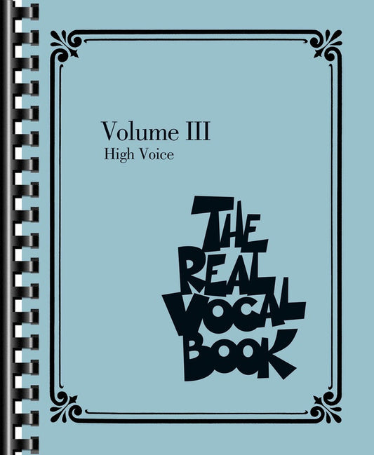 REAL VOCAL BOOK VOL 3 HIGH VOICE