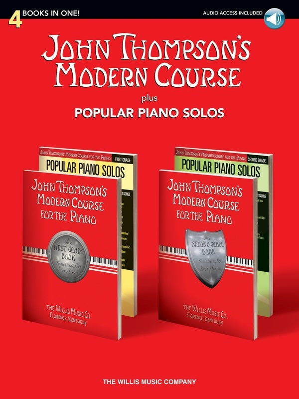 MODERN COURSE PLUS POPULAR PIANO SOLOS BK/OLA