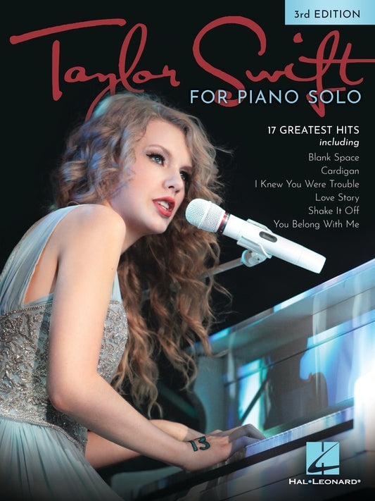 TAYLOR SWIFT FOR PIANO SOLO 3RD EDITION