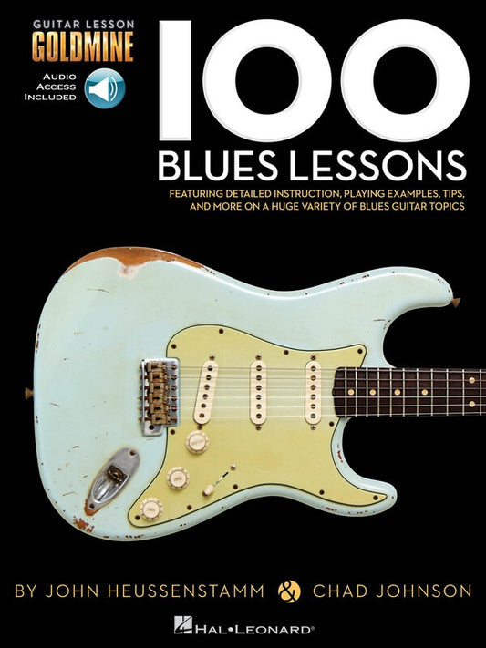 100 BLUES LESSONS GUITAR GOLDMINE BK/OLA