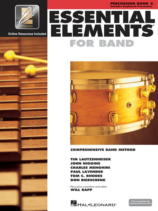 ESSENTIAL ELEMENTS FOR BAND BK2 PERCUSSION EEI