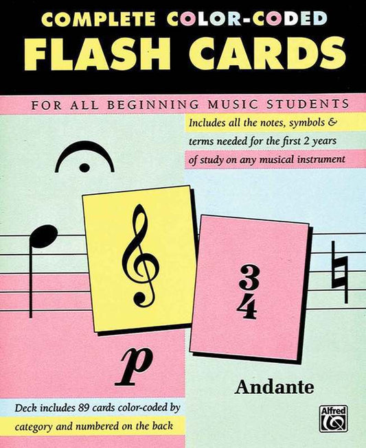 COMPLETE COLOR CODED FLASH CARDS