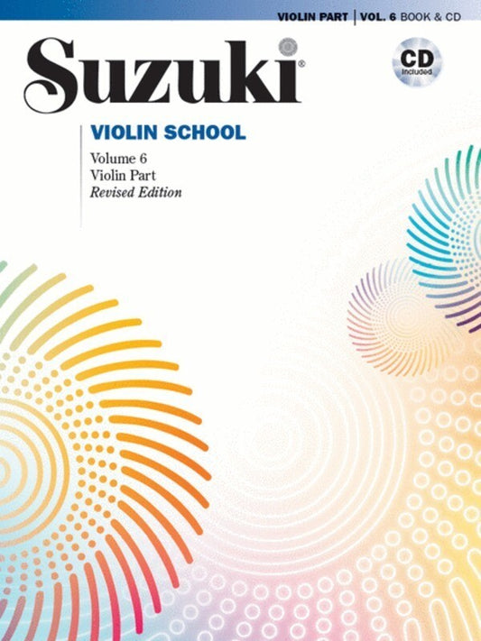 SUZUKI VIOLIN SCHOOL VOL 6 VIOLIN PART BK/CD
