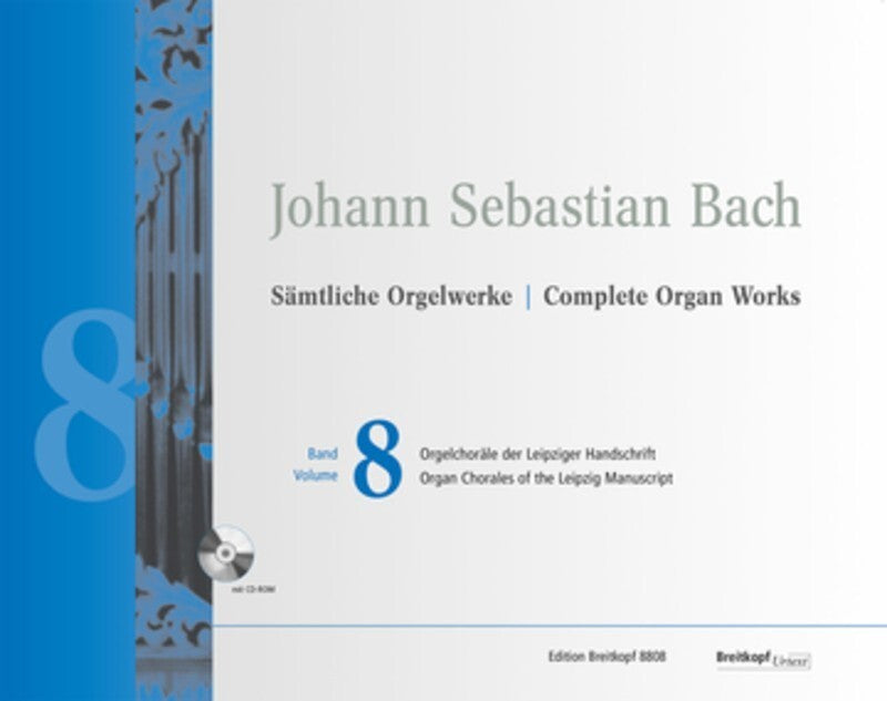 BACH - COMPLETE ORGAN WORKS VOL 8 BK/CD-ROM
