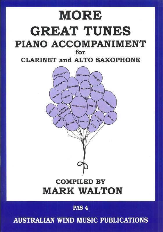 MORE GREAT TUNES ALTO SAX/CLARINET PIANO ACCOMPANIMENT