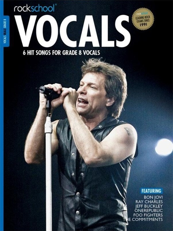 ROCKSCHOOL VOCALS MALE GRADE 8 BK/OLA