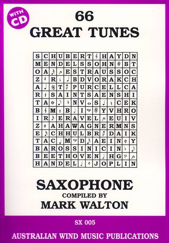 66 GREAT TUNES ALTO SAX BK/CD