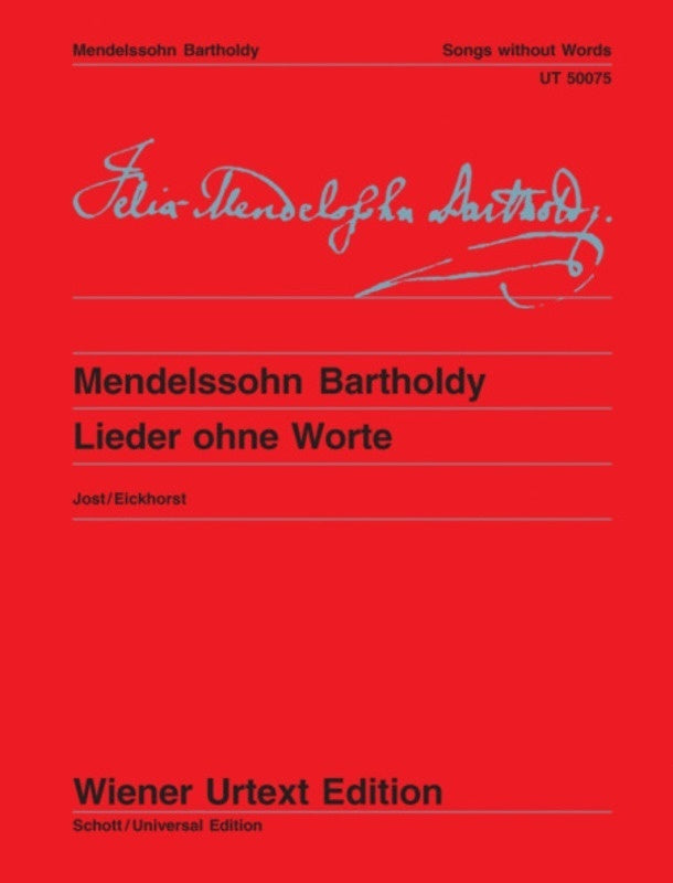 MENDELSSOHN - SONGS WITHOUT WORDS URTEXT
