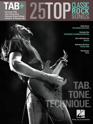 25 TOP CLASSIC ROCK SONGS GUITAR TAB PLUS
