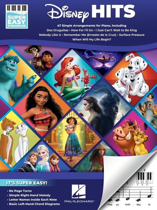 DISNEY HITS SUPER EASY SONGBOOK