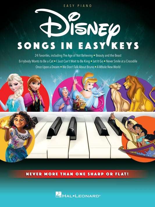 DISNEY SONGS IN EASY KEYS FOR EASY PIANO