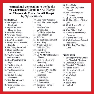 50 CHRISTMAS CAROLS & CHANUKAH MUSIC FOR ALL HARPS CD