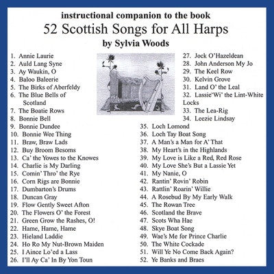 52 SCOTTISH SONGS FOR ALL HARPS CD