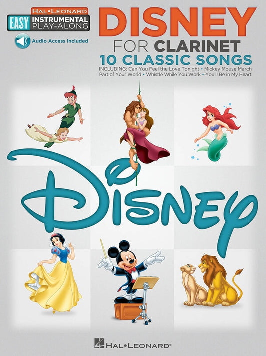 DISNEY FOR CLARINET EASY INSTRUMENTAL PLAYALONG BK/OLA