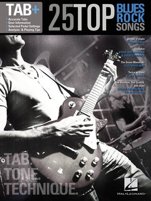 25 TOP BLUES/ROCK SONGS GUITAR TAB PLUS