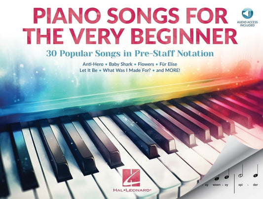 PIANO SONGS FOR THE VERY BEGINNER PRE-STAFF NOTATION