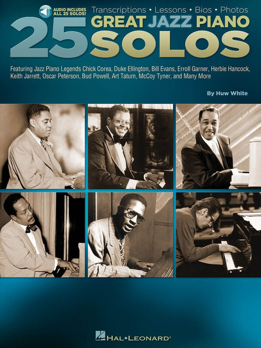 25 GREAT JAZZ PIANO SOLOS BK/OLA