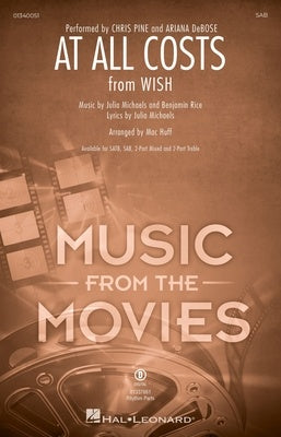 AT ALL COSTS (FROM WISH) SATB/PIANO