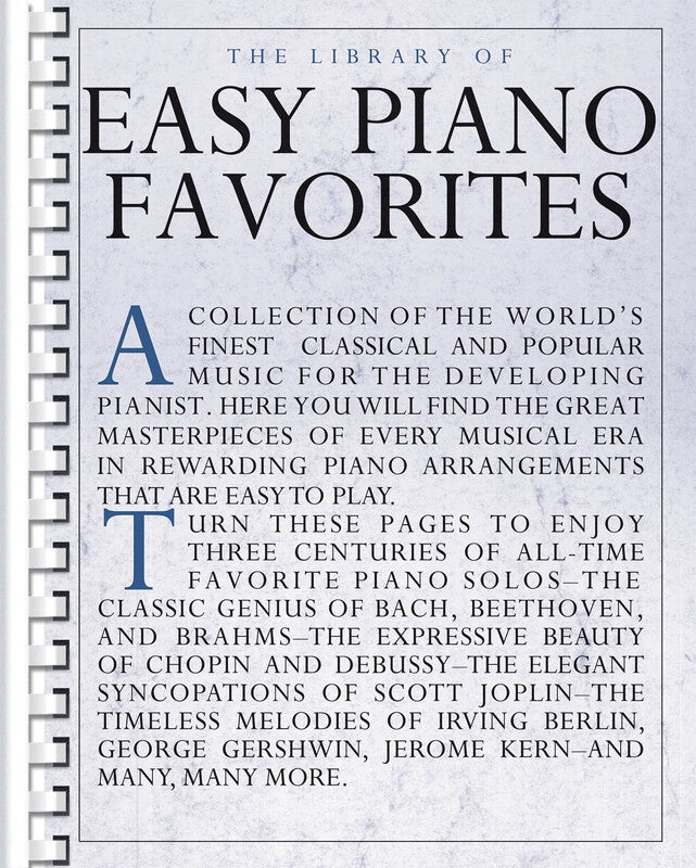 THE LIBRARY OF EASY PIANO FAVORITES