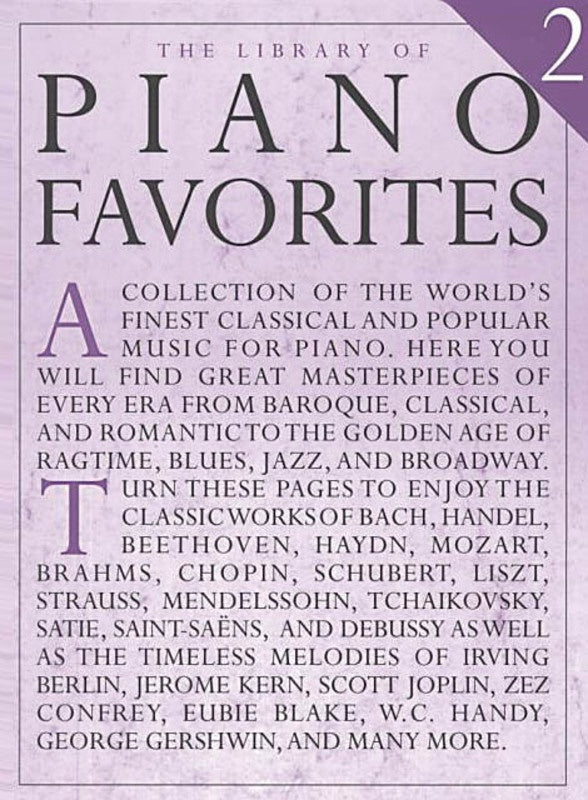 LIBRARY OF PIANO FAVOURITES BK 2