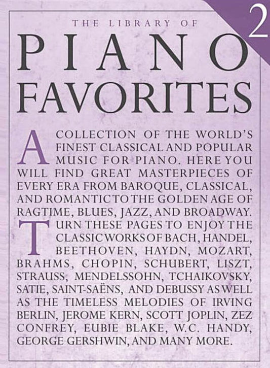 LIBRARY OF PIANO FAVOURITES BK 2