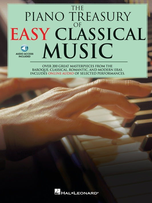 THE PIANO TREASURY OF EASY CLASSICAL MUSIC BK/OLA