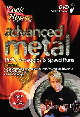 ADVANCED METAL - RIFFS ARPEGGIOS SPEED RUNS DVD